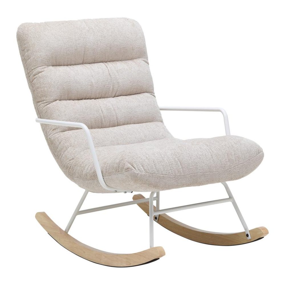 Schaukelstuhl Swingo Creme Chenille Creme 