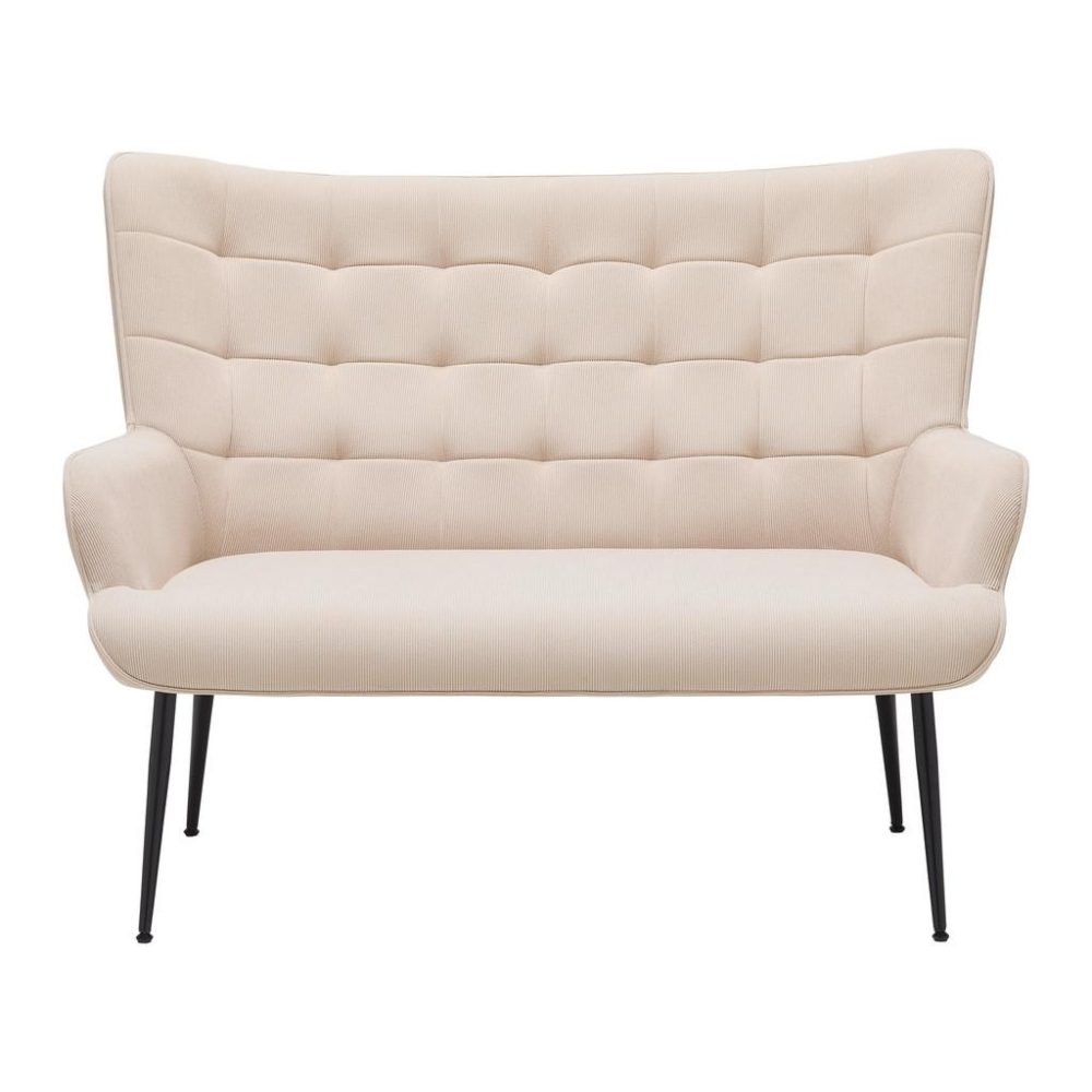 2-sitzer-sofa Dallas Cord Creme 