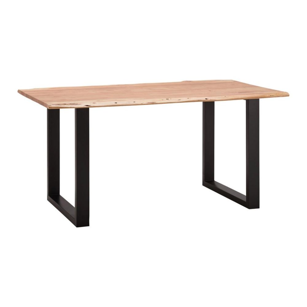 Esstisch Aus Akazie Echtholz Ca.160x85cm 'malmo' Metall, Holz 
