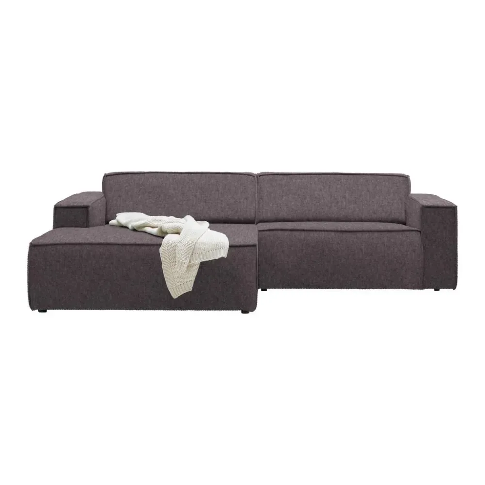 Wohnlandschaft Loft Graphitfarben Cord Graphitfarben 