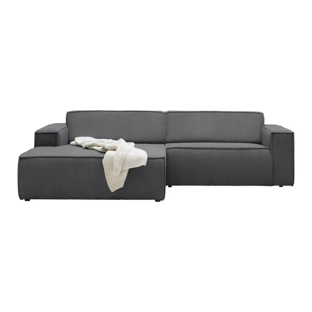 Wohnlandschaft Loft In Anthrazit Cord Anthrazit 