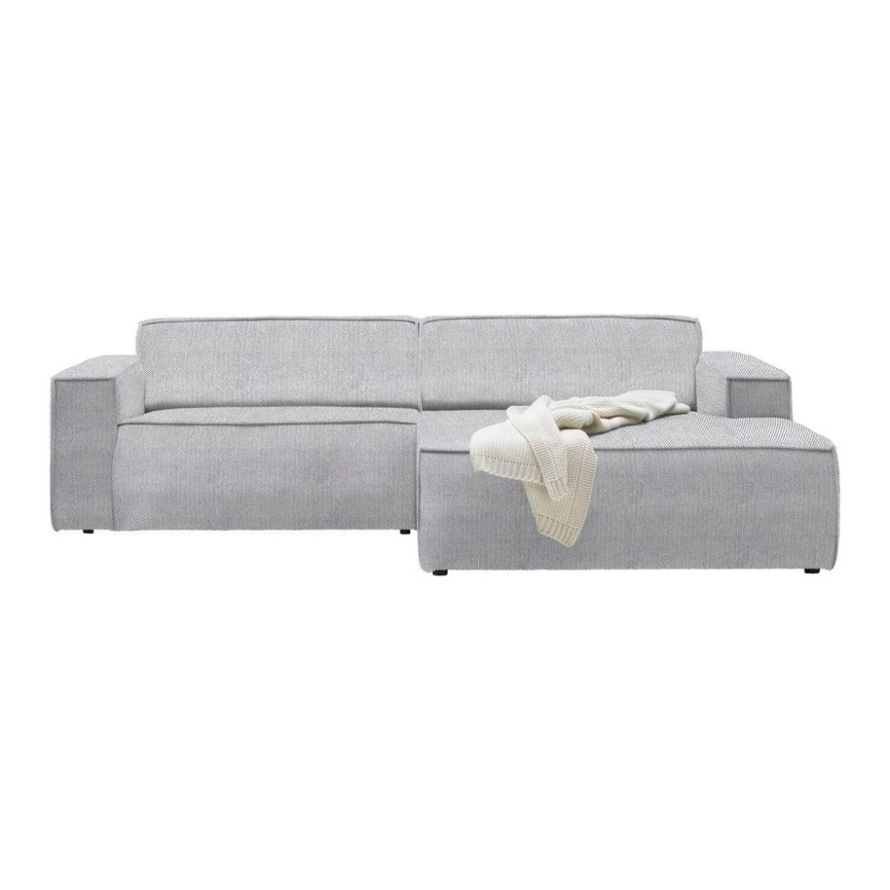 Wohnlandschaft Loft Grau Cord Grau 