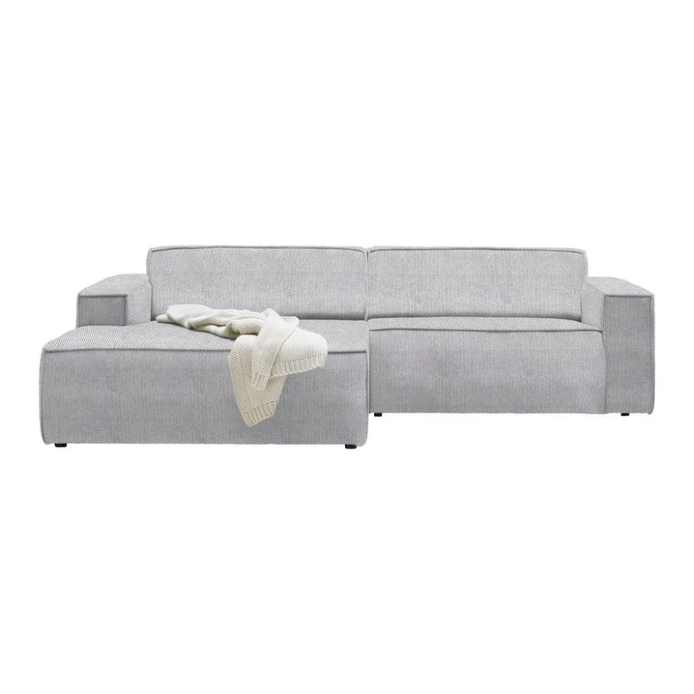 Wohnlandschaft Loft Grau Cord Grau 