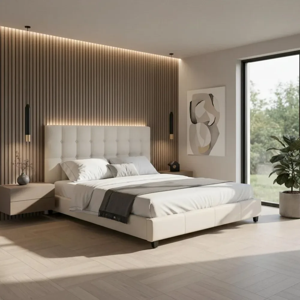 Polsterbett Frederico Ca. 180x200 Cm Beige 180/200 cm Beige 
