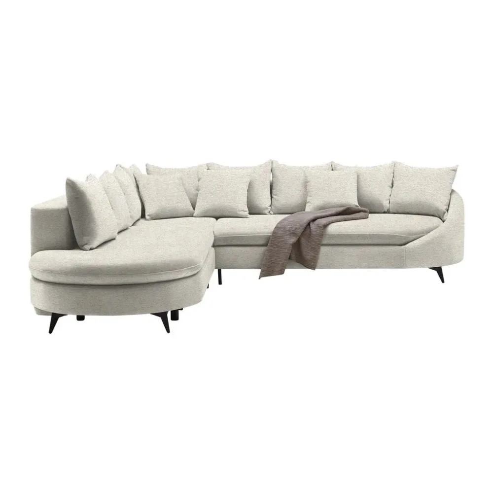 Ecksofa Axel Beige Beige 