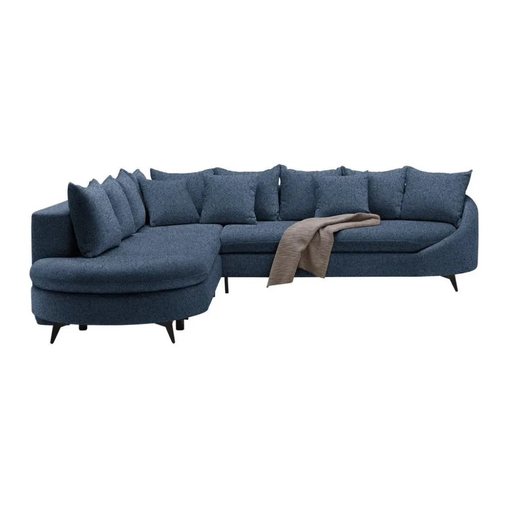 Ecksofa Axel Dunkelblau Dunkelblau 