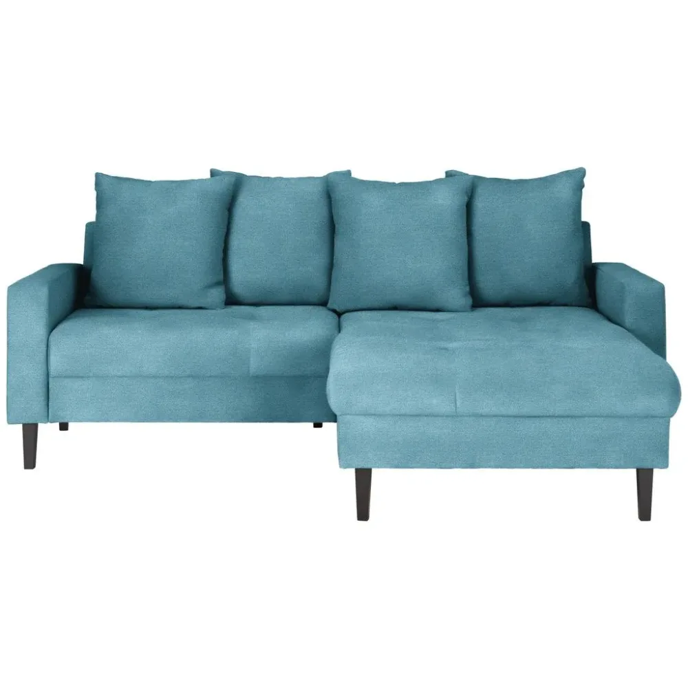 Ecksofa Boston Blau Blau 