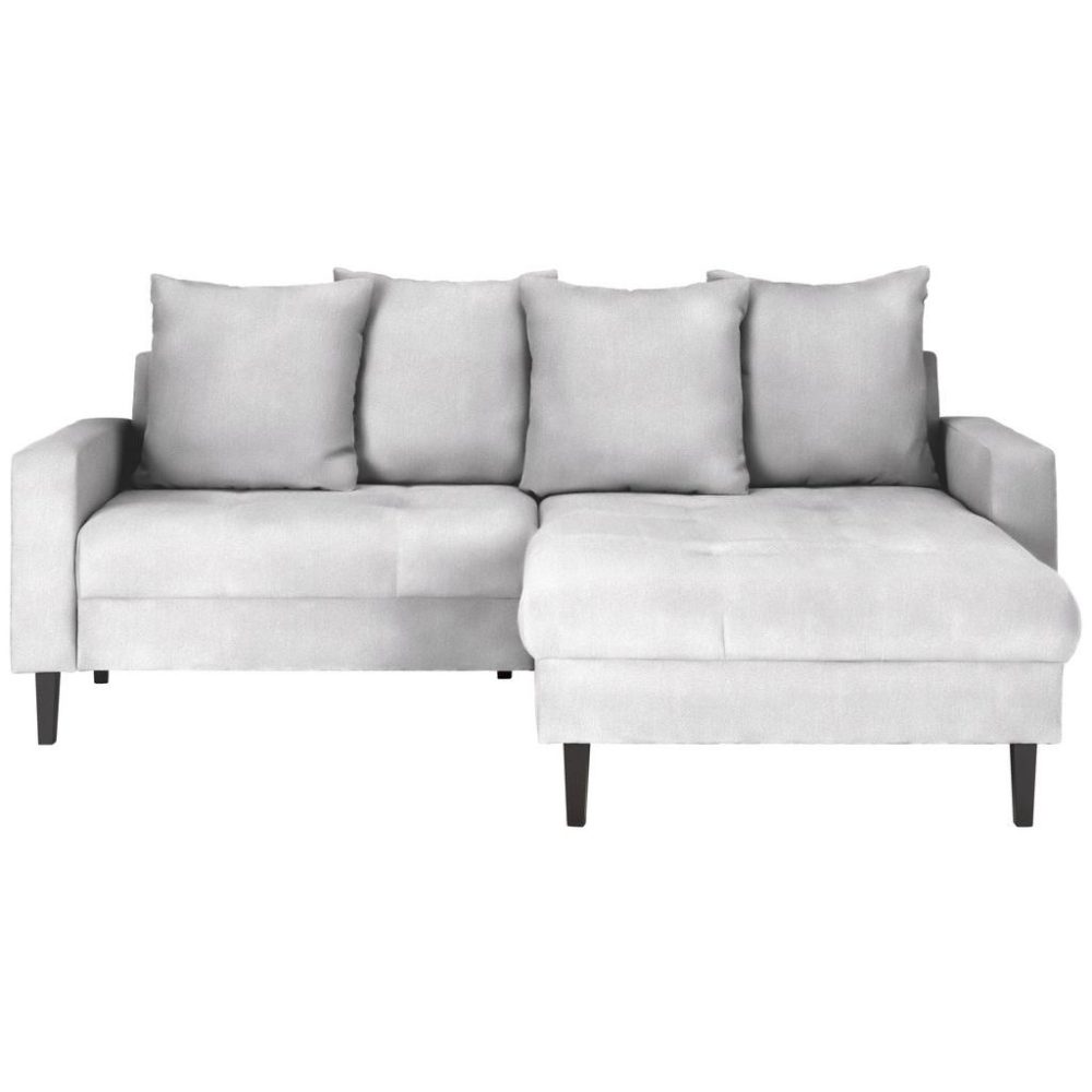 Ecksofa Boston Silberfarben Silberfarben 
