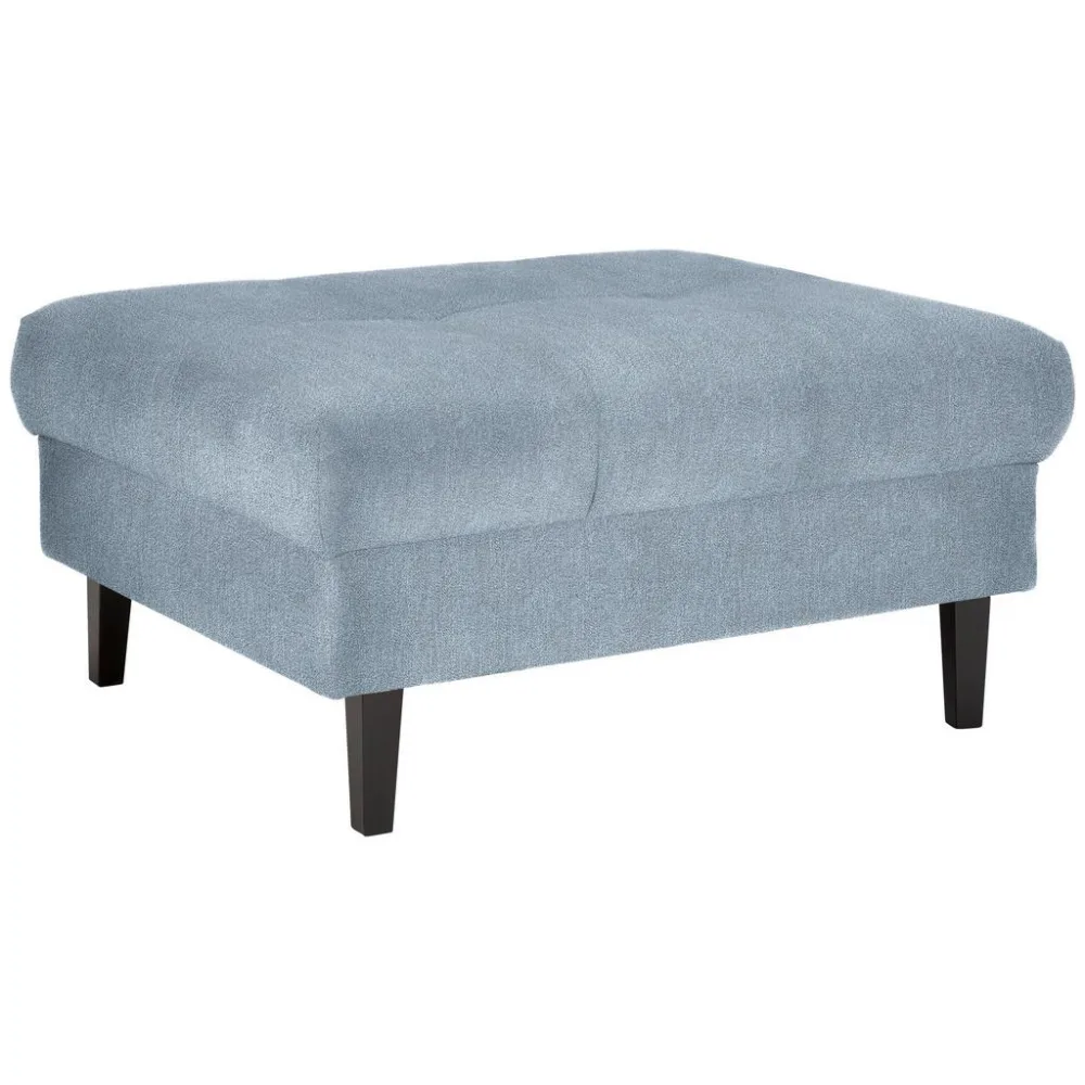 Hocker Boston Hellblau Hellblau Holz, Textil 