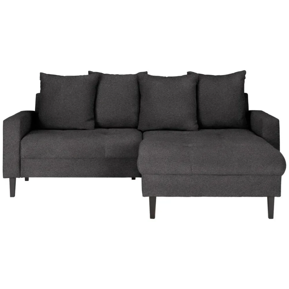 Ecksofa Boston Dunkelgrau Dunkelgrau 