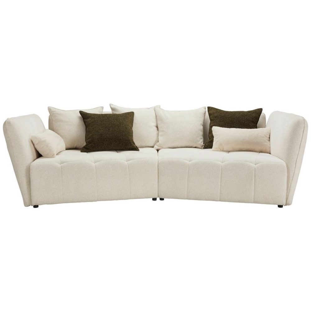 Bigsofa In Creme Textil Creme 