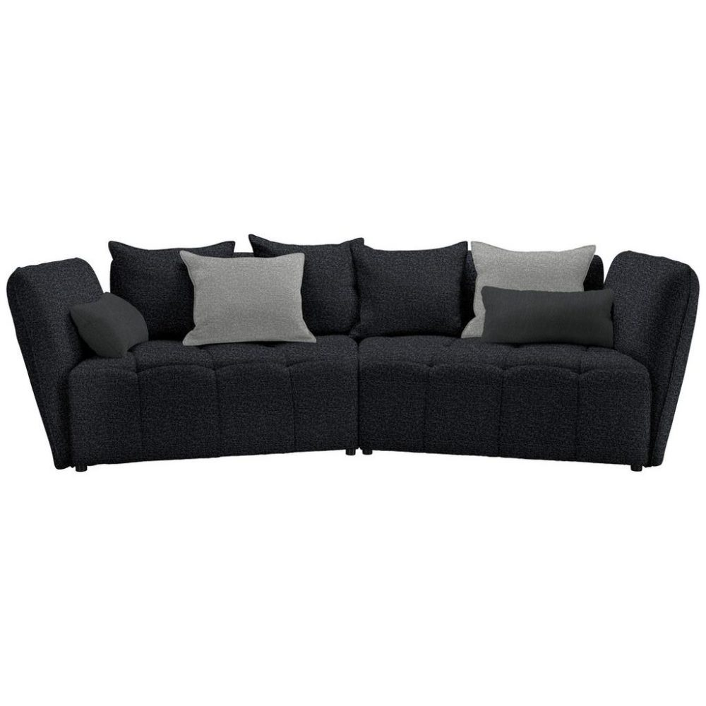 Boxspringsofa Sofi Dunkelgrau Dunkelgrau Textil 