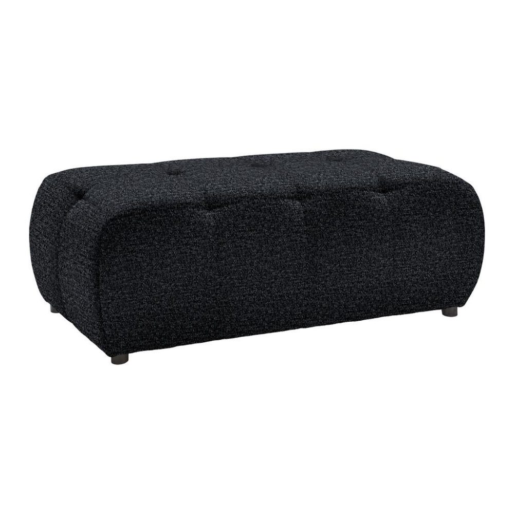 Hocker Sofi Dunkelgrau Dunkelgrau Textil 