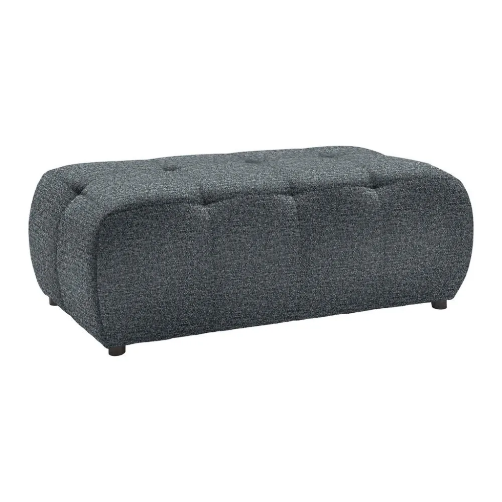Hocker Sofi Grau Grau Textil 