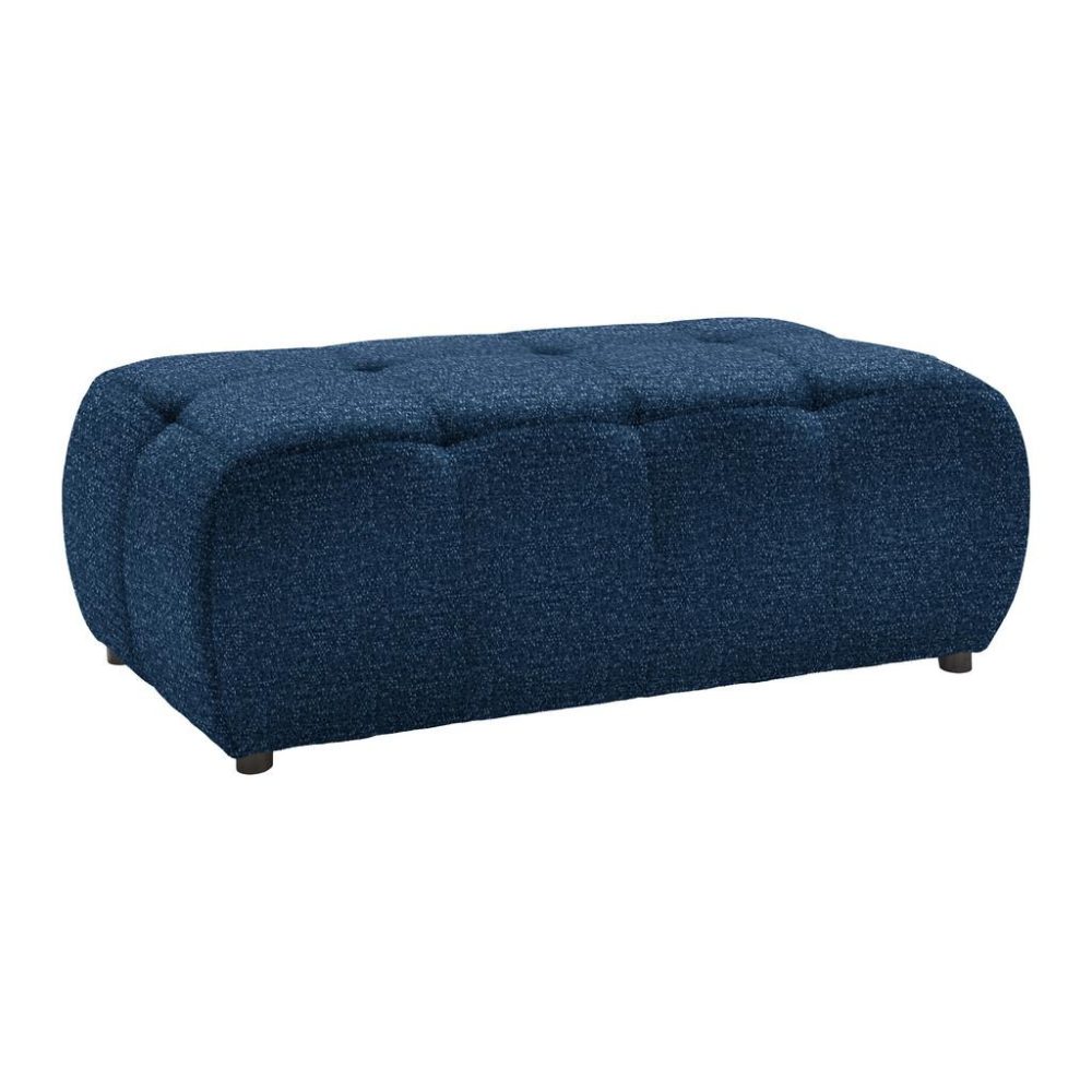 Hocker Sofi Dunkelblau Dunkelblau Textil 