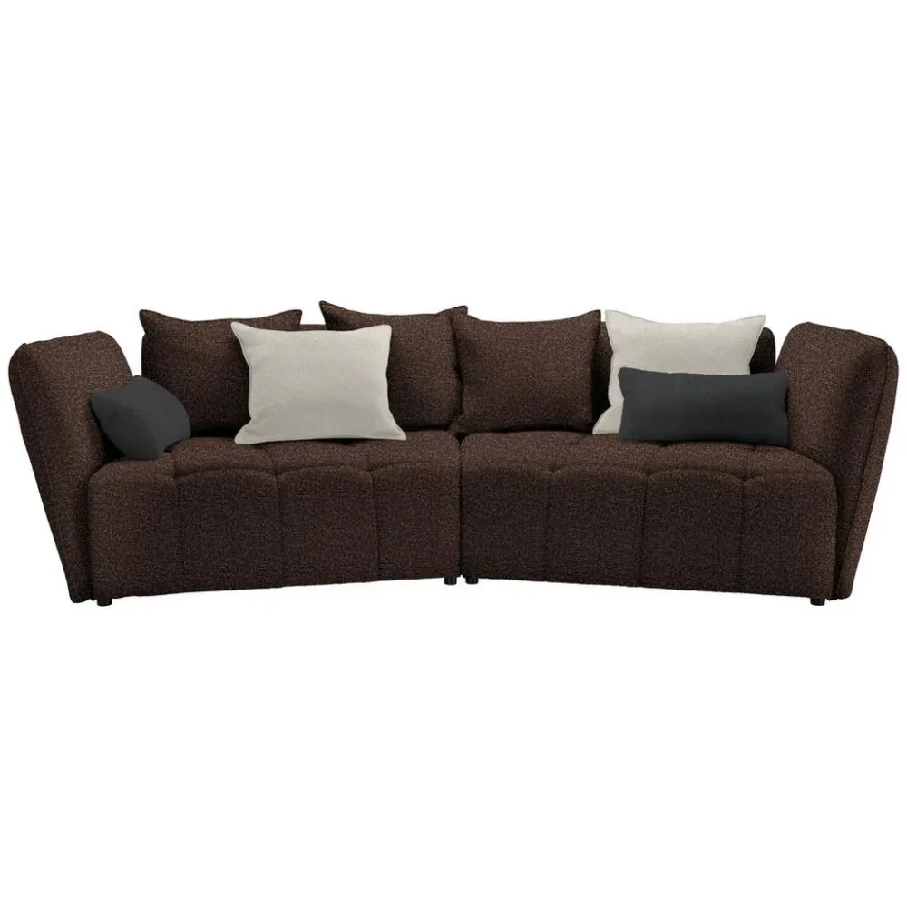 Boxspringsofa Sofi Braun Braun Textil 