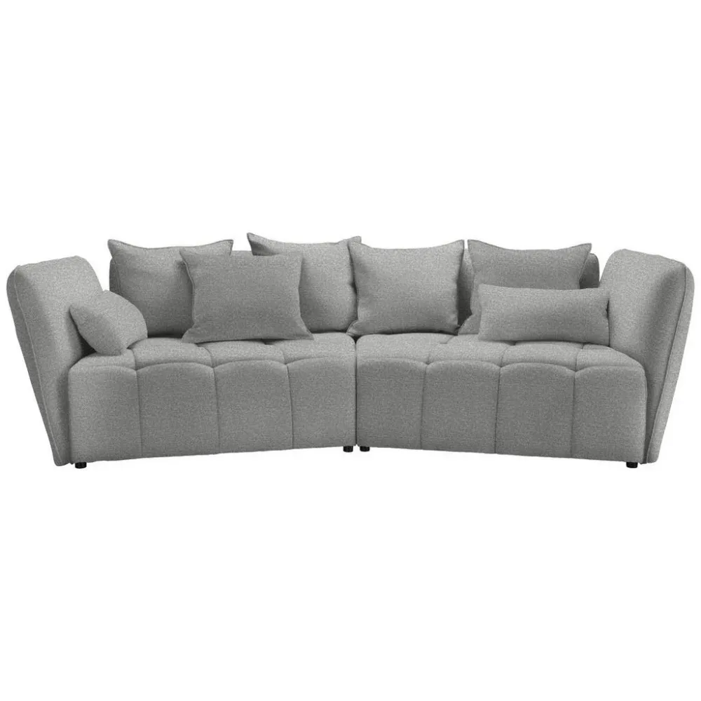 Boxspringsofa Sofi Hellgrau Hellgrau Textil 