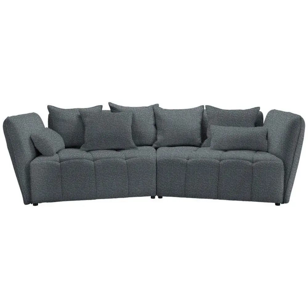 Boxspringsofa Sofi Grau Grau Textil 