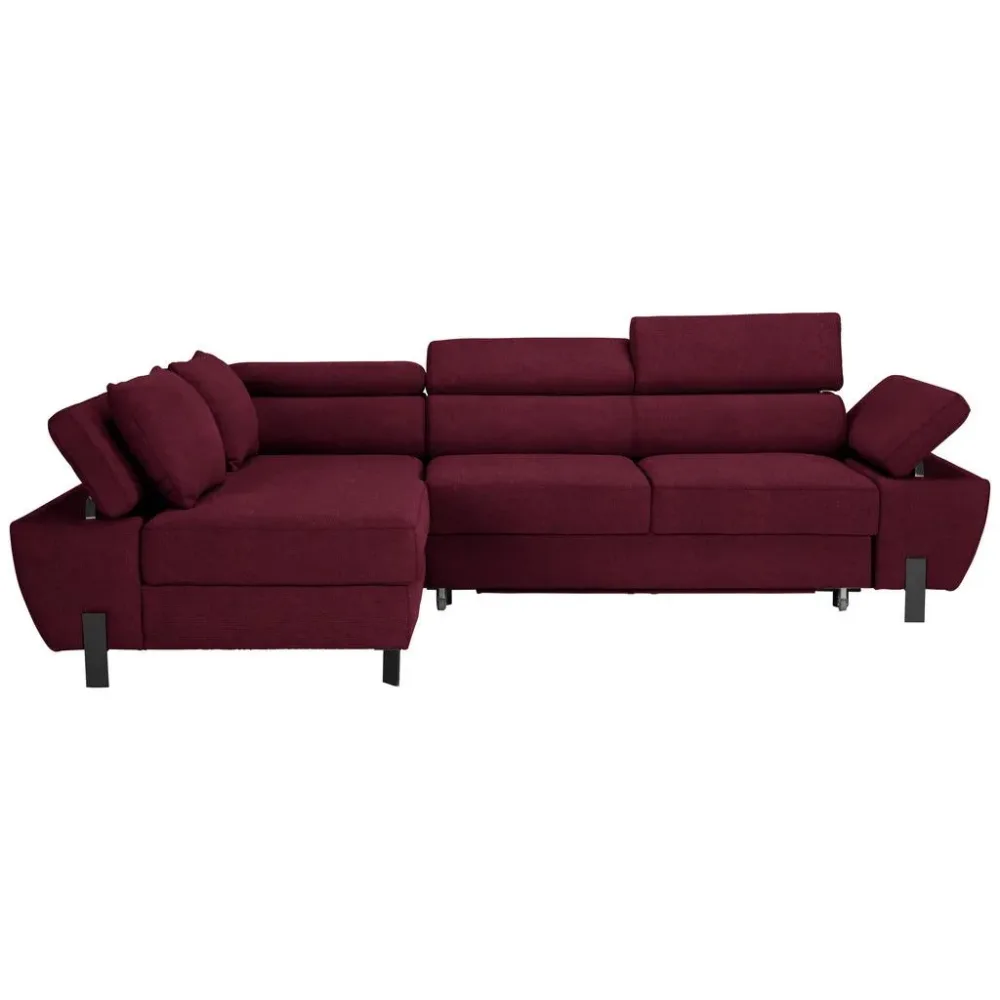 Ecksofa Molina Mini Bordeaux Webstoff Bordeaux 