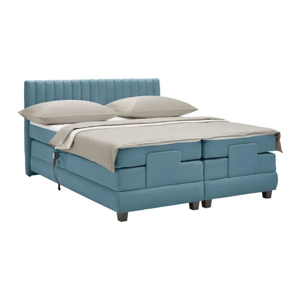 Boxspringbett Dixon Dunkelblau Ca. 180x200cm 180/200 cm Dunkelblau 