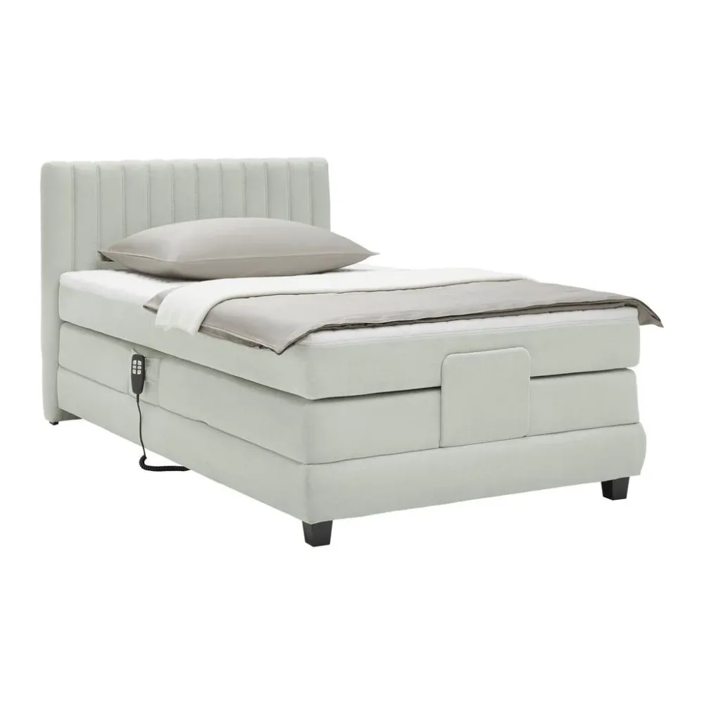 Boxspringbett Dixon Hellgrau Ca. 120x200cm 120/200 cm Hellgrau 