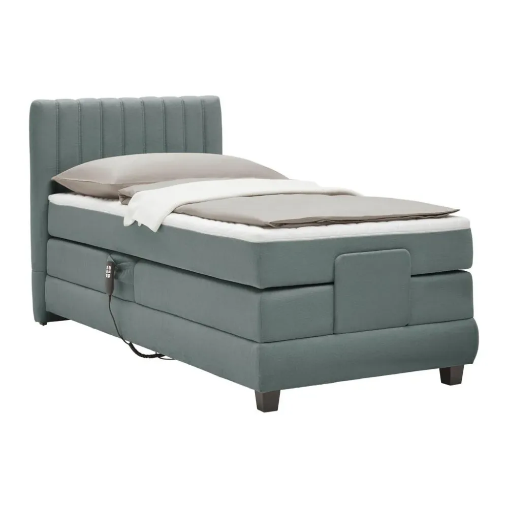 Boxspringbett Dixon Dunkelgrau Ca. 90x200cm 90/200 cm Dunkelgrau 