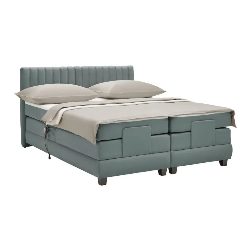 Boxspringbett Dixon Dunkelgrau Ca. 180x200cm 180/200 cm Dunkelgrau 