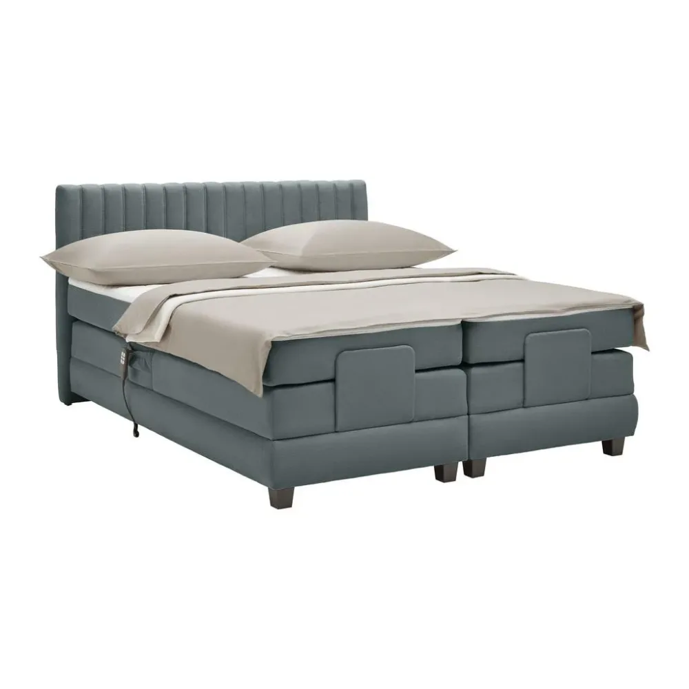 Boxspringbett Dixon -Exklusiv- 140/200 cm Anthrazit 