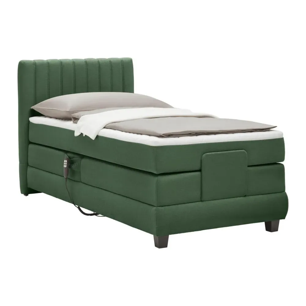 Boxspringbett Dixon Dunkelgrün Ca. 90x200cm 90/200 cm Dunkelgrün 