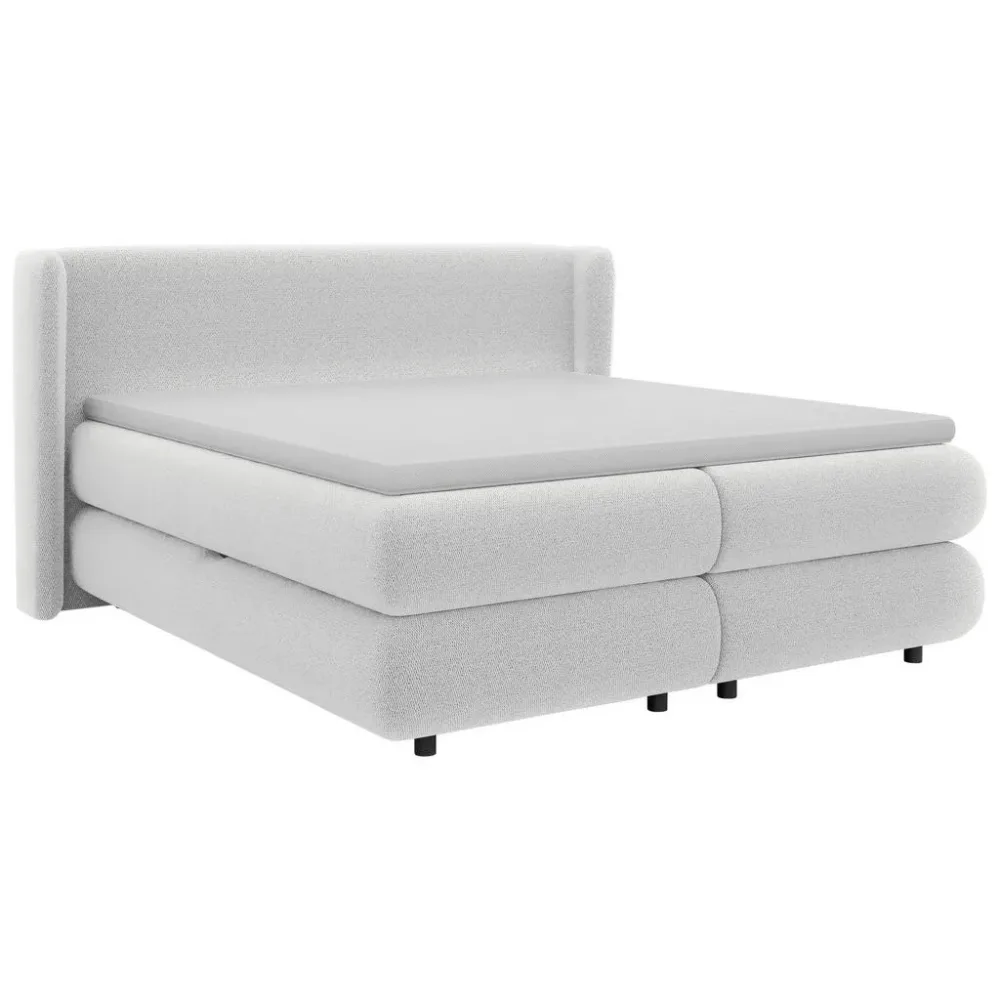 Boxspringbett Elodie Weiss Ca. 160x200cm 160/200 cm Weiss 