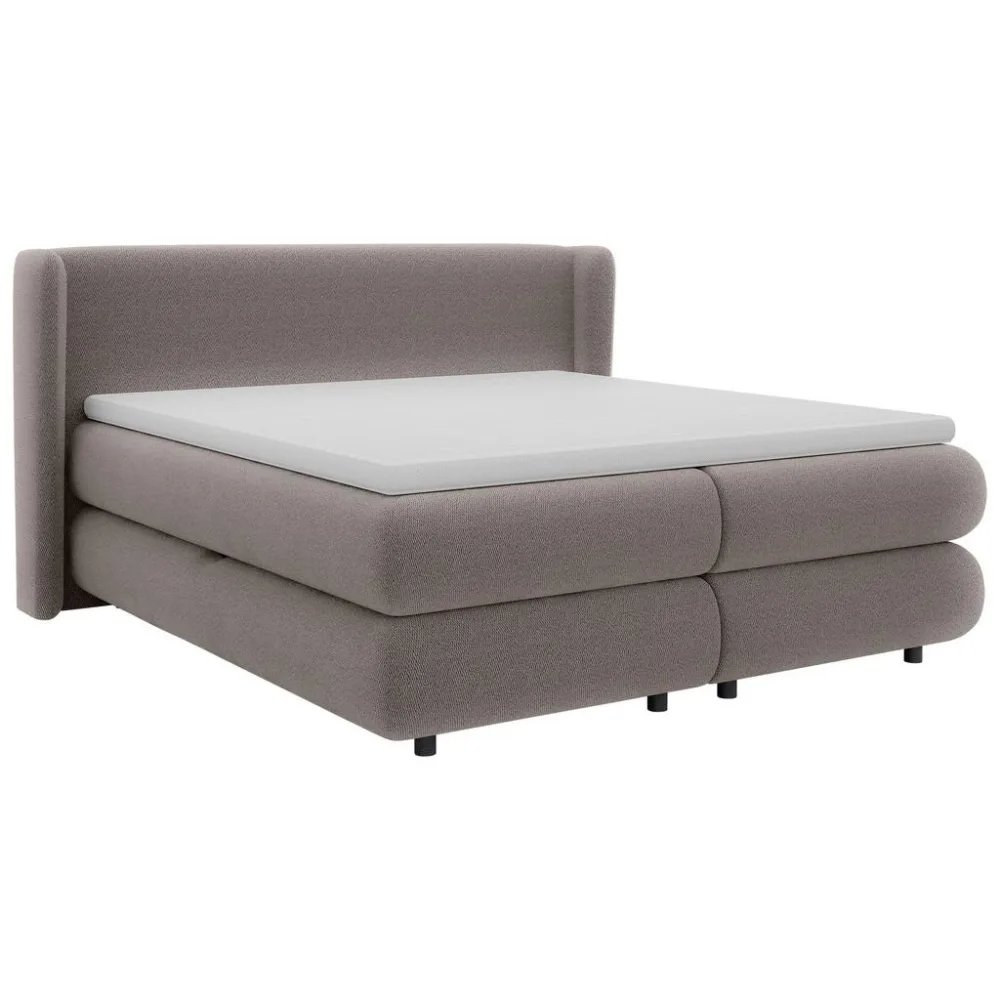 Boxspringbett Elodie Taupe Ca. 180x200cm 180/200 cm Taupe 