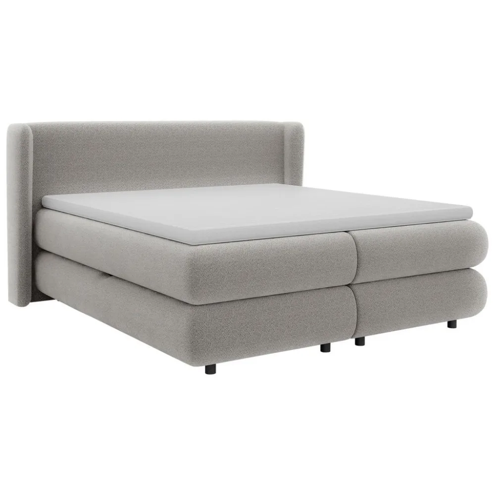 Boxspringbett Elodie Grau Ca. 160x200cm 160/200 cm Grau 