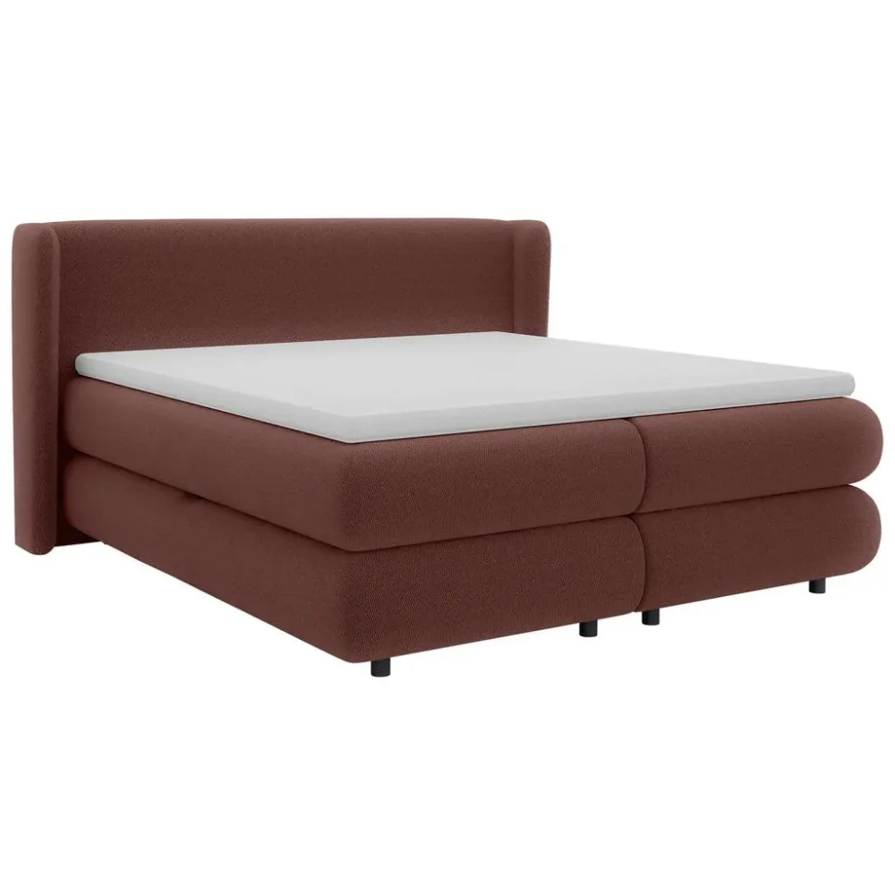 Boxspringbett Elodie Rot Ca. 180x200cm 180/200 cm Rot 
