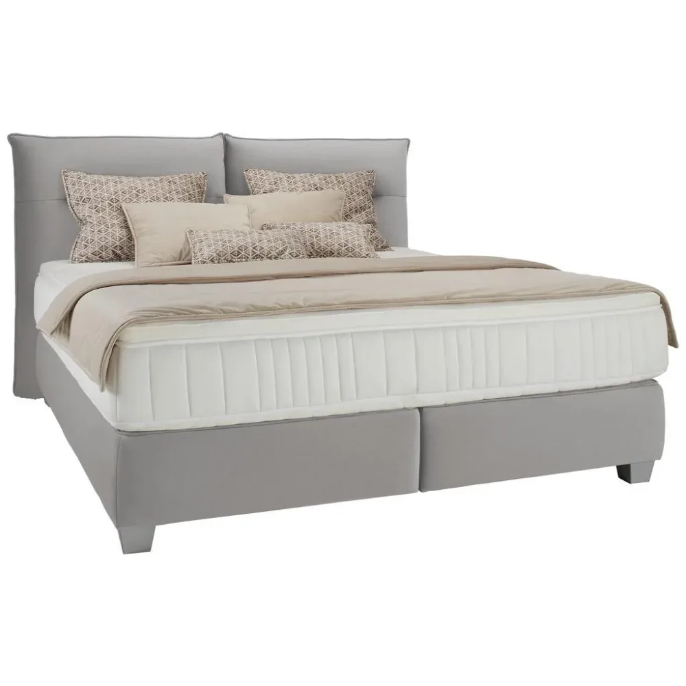 Boxspringbett Fog In Grau Ca. 180x200cm 180/200 cm Grau 