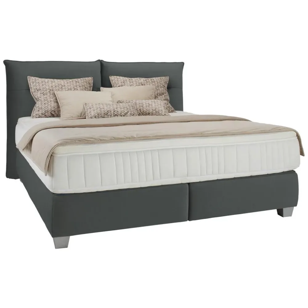 Boxspringbett Fog Ca. 180x200cm 180/200 cm Anthrazit 