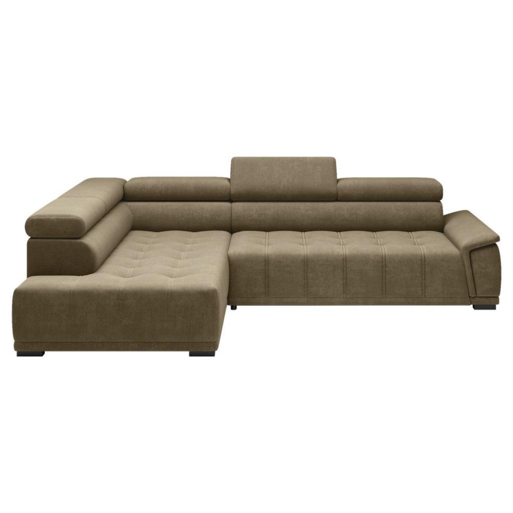 Ecksofa Gremio Links Taupe Chenille, Webstoff Taupe 