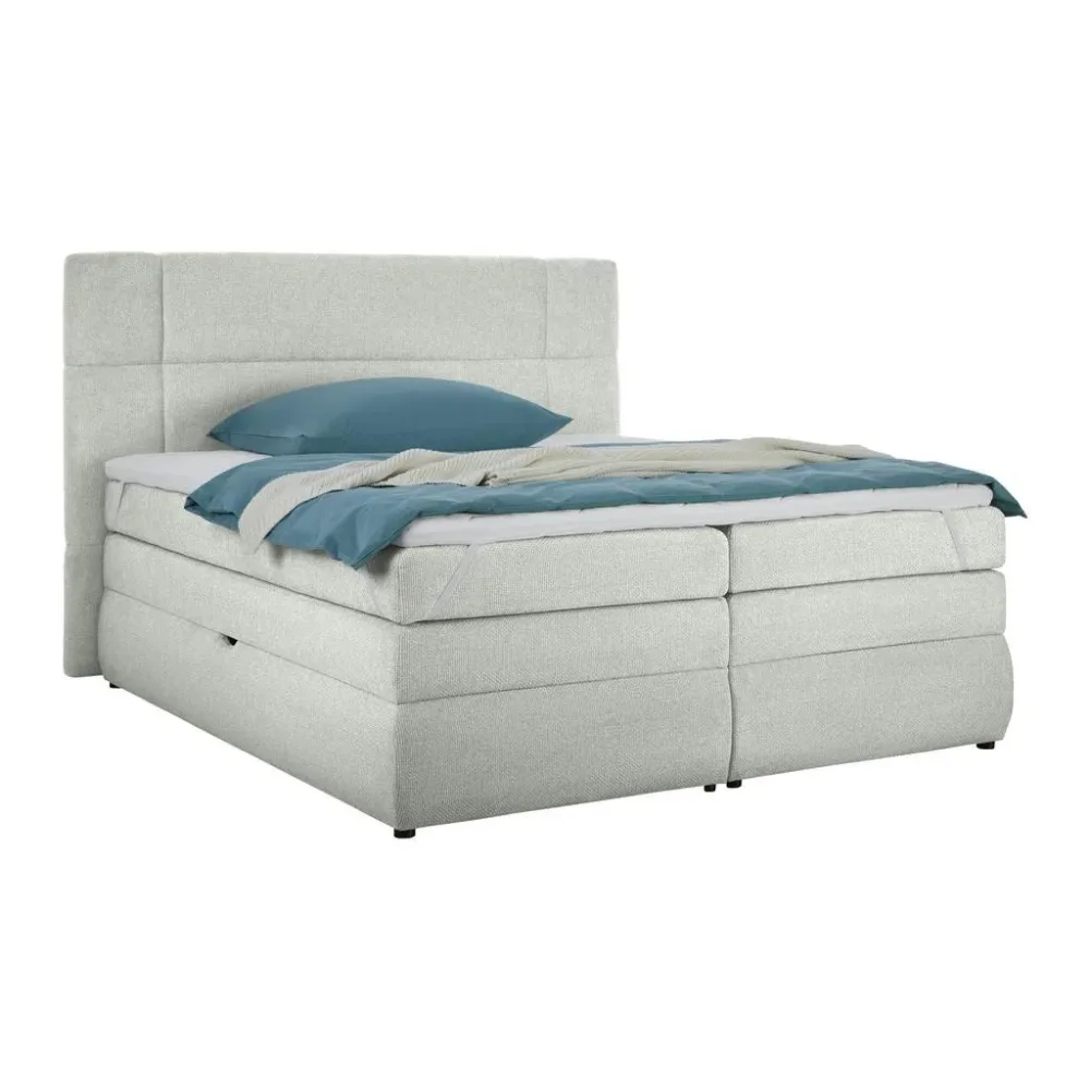 Boxspringbett Palace Silberfarben Ca. 160x200cm 160/200 cm Silberfarben 