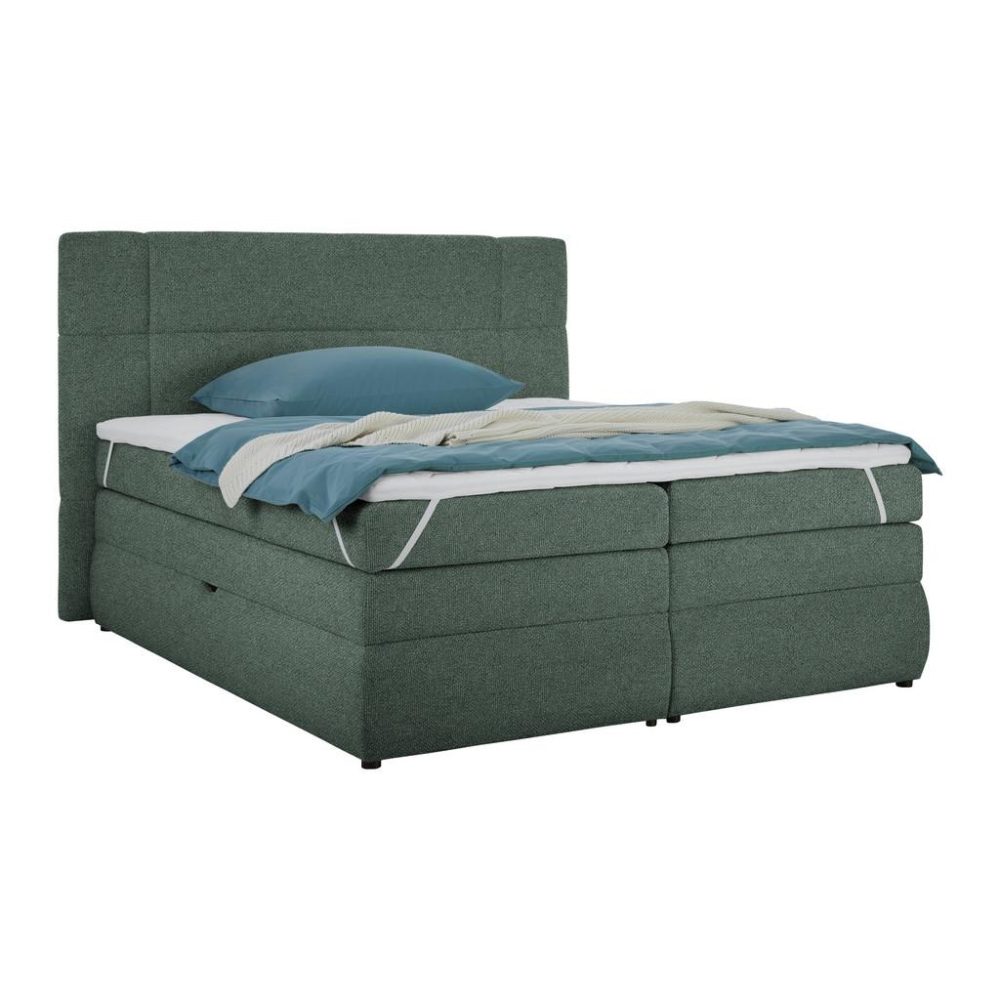 Boxspringbett Palace Dunkelgrün Ca. 160x200cm 160/200 cm Dunkelgrün 
