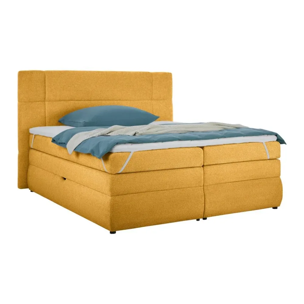 Boxspringbett Palace Bernsteinfarben Ca. 160x200cm 160/200 cm Bernsteinfarben 