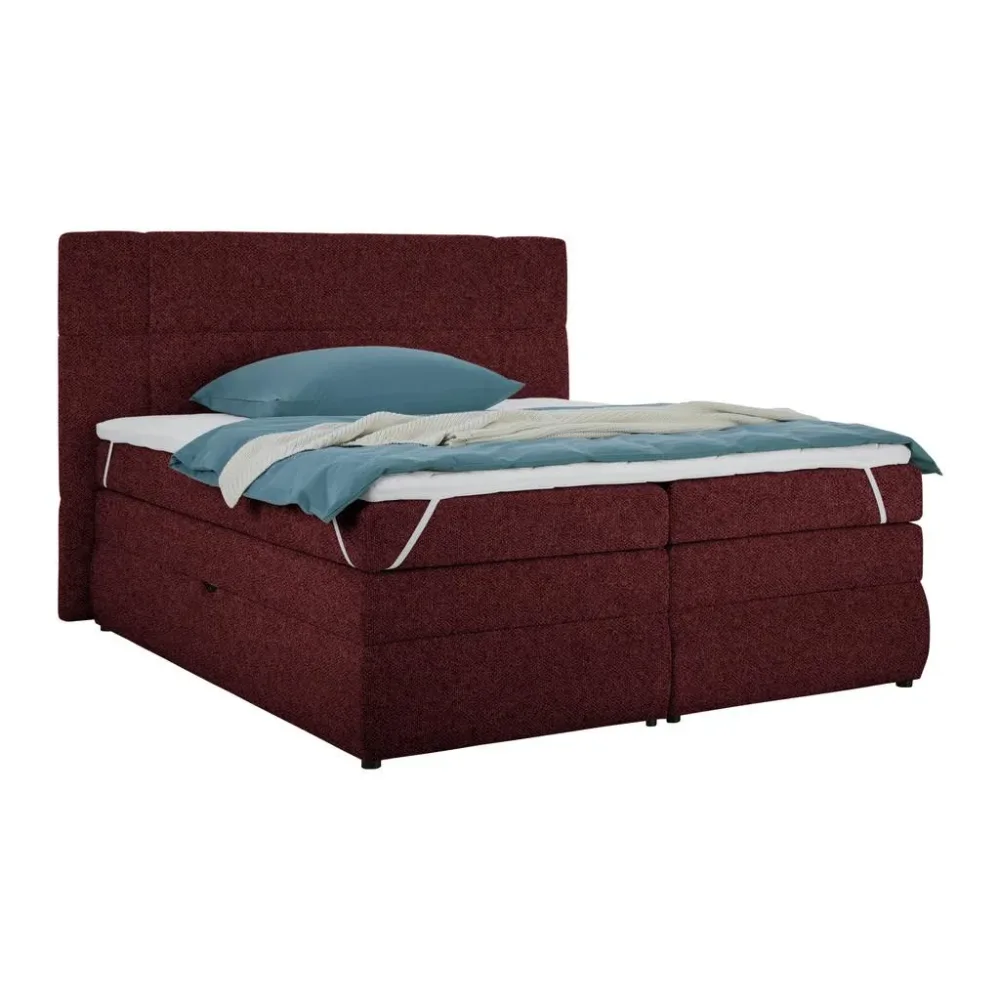 Boxspringbett Palace Weinrot Ca. 160x200cm 160/200 cm Weinrot 