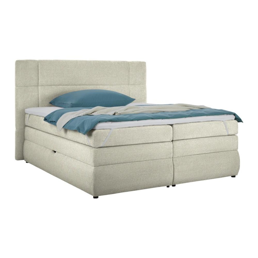 Boxspringbett Palace Hellgrau Ca. 160x200cm 160/200 cm Hellgrau 
