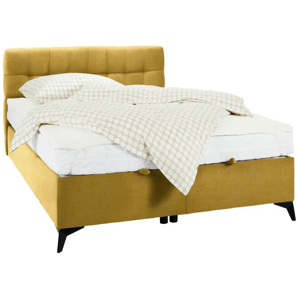 Boxbett In Gelb Ca. 140x200cm 140/200 cm Gelb 