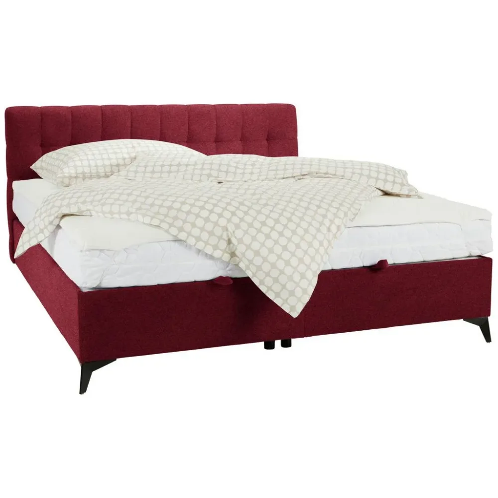 Boxbett In Rot Ca. 160x200cm 160/200 cm Rot 