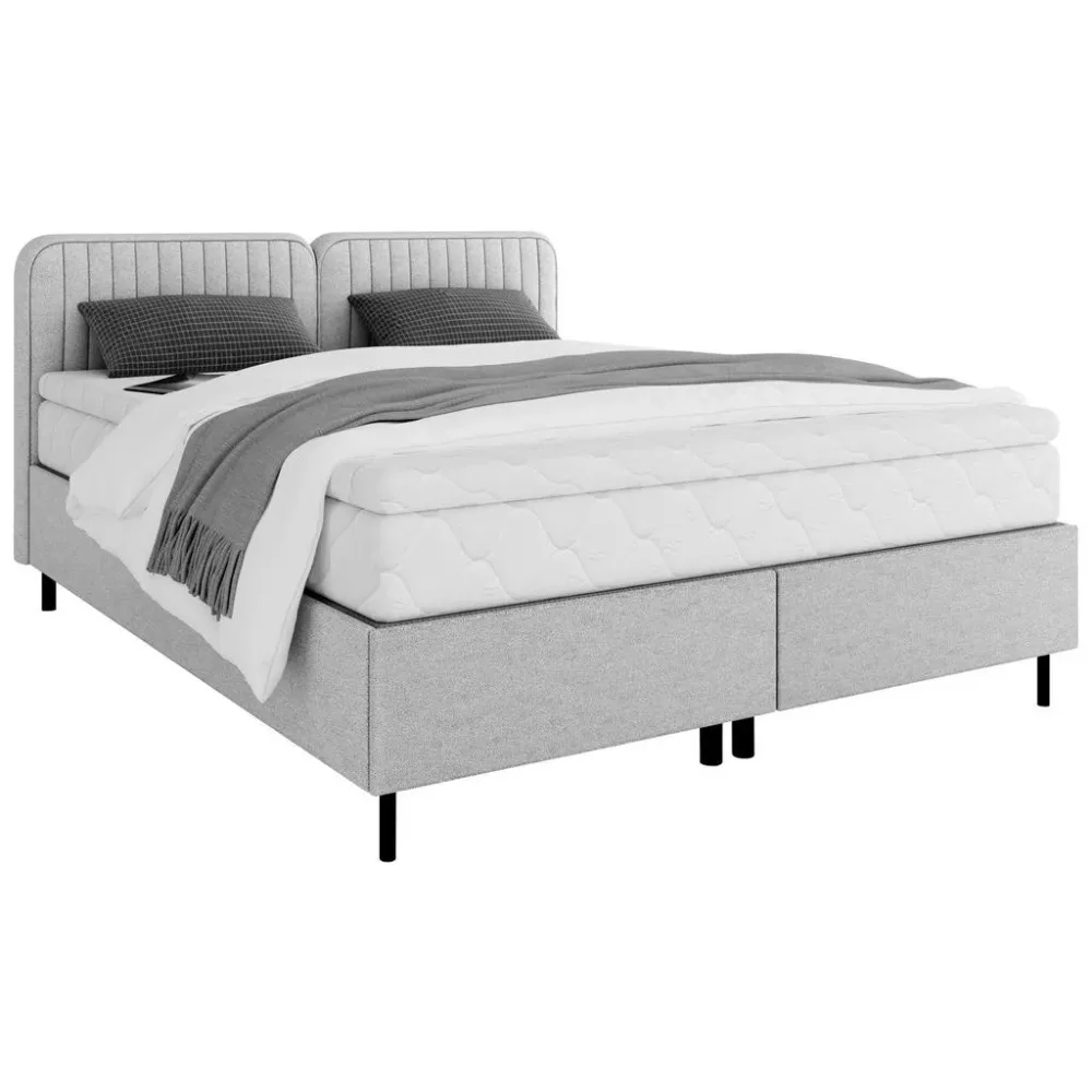 Boxbett Livetto Grau Ca. 180x200cm 180/200 cm Grau 