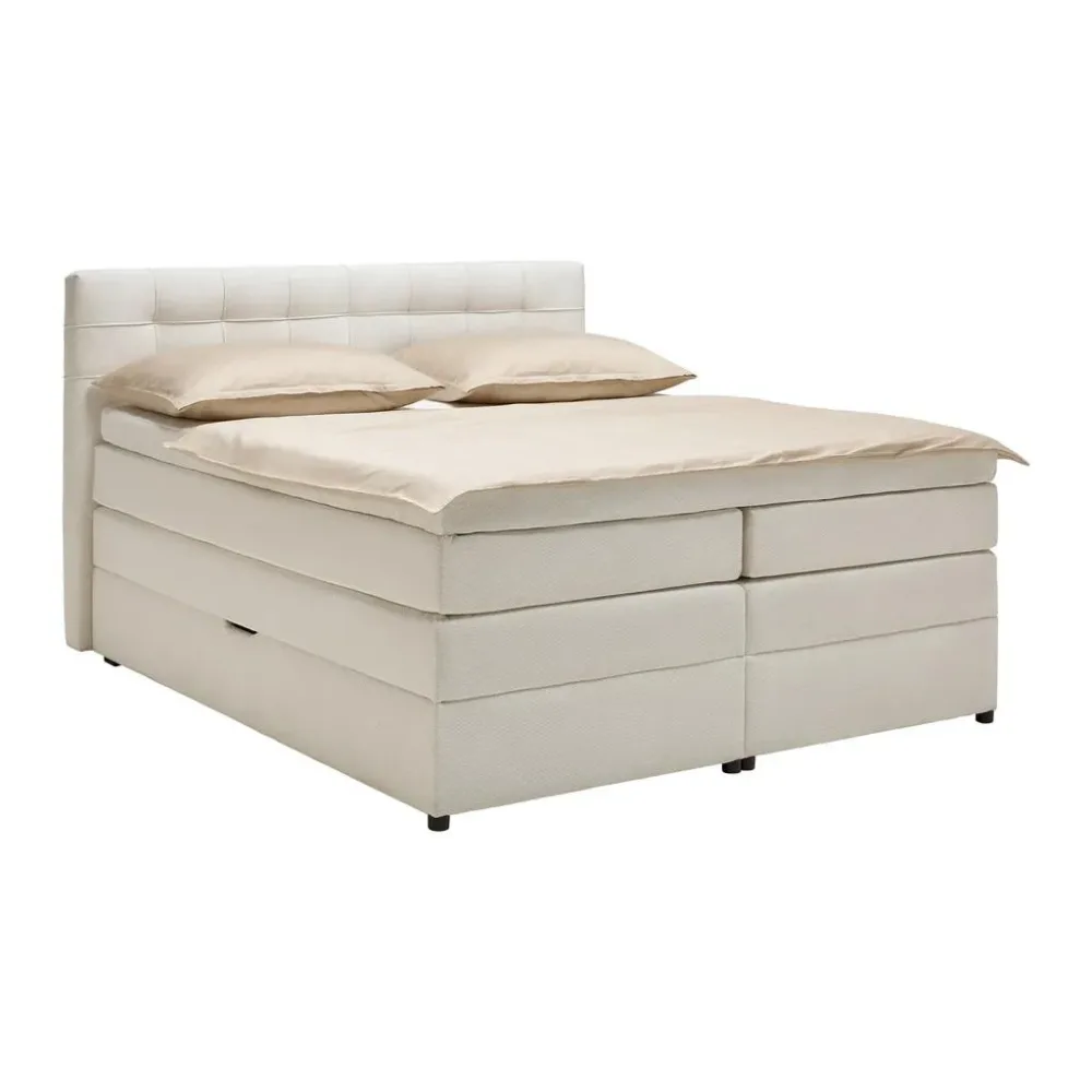 Boxspringbett Fano Beige Ca. 200x200cm 200/200 cm Beige 