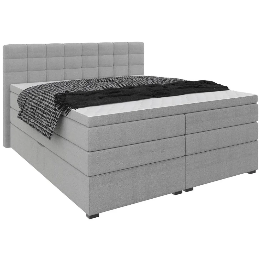 Boxspringbett Fano Grau Ca. 180x200cm 180/200 cm Grau 
