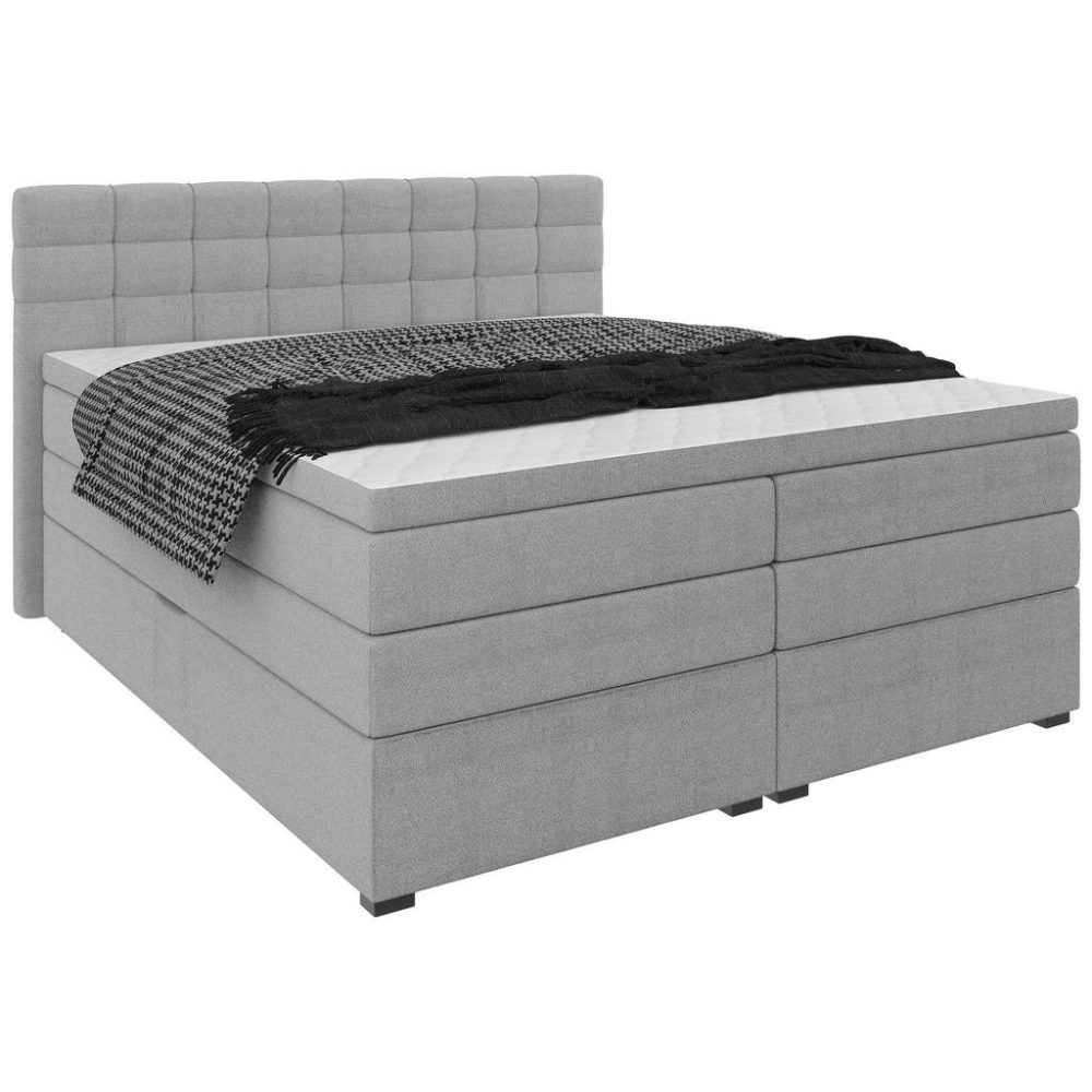 Boxspringbett Fano Grau Ca. 160x200cm 160/200 cm Grau 