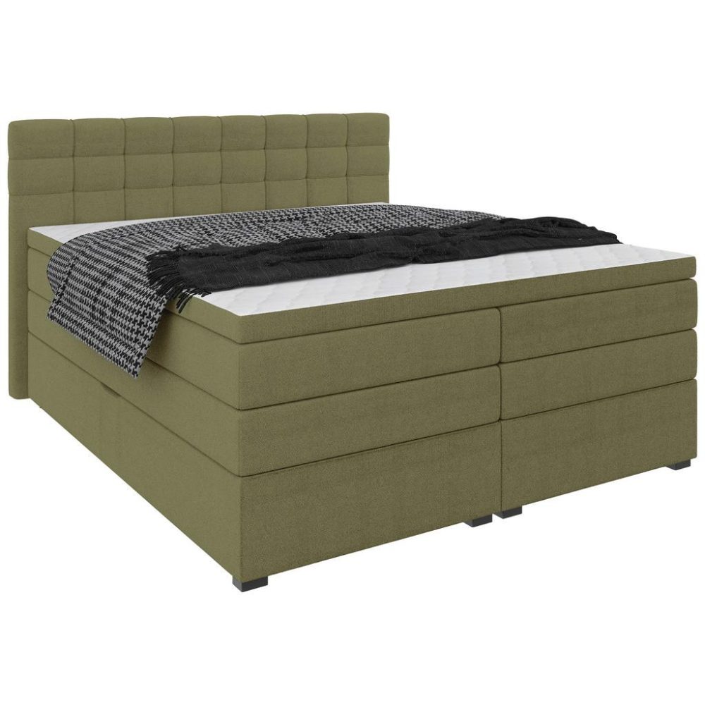 Boxspringbett Fano Grün Ca. 180x200cm 180/200 cm Grün 