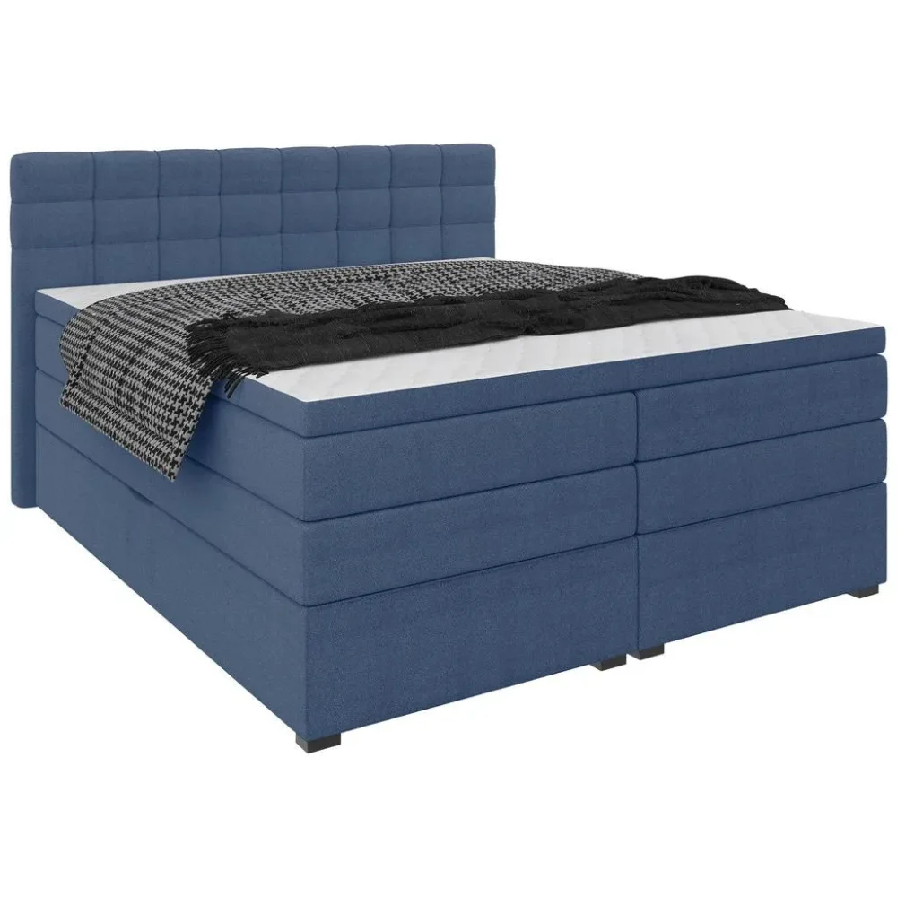 Boxspringbett Fano Blau Ca. 160x200cm 160/200 cm Blau 