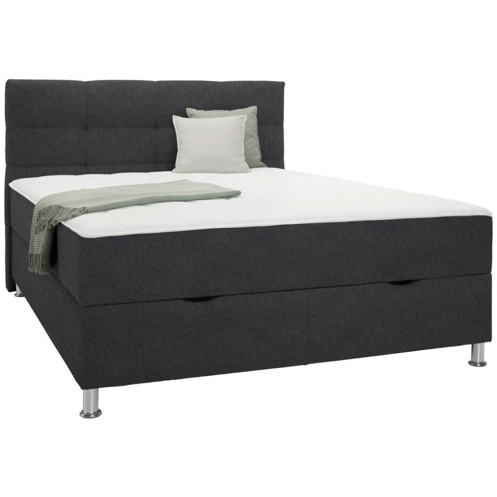 Boxbett Oviedo 160 In Anthrazit Ca. 160x200cm 160/200 cm Anthrazit 